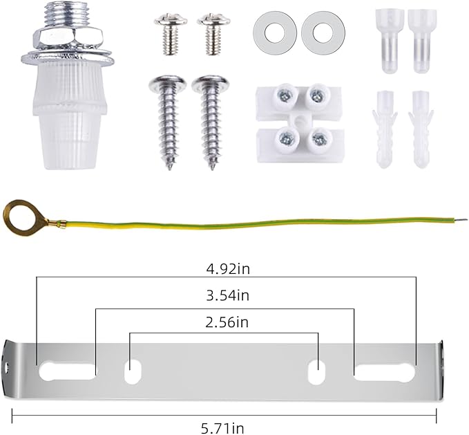 Arturesthome 5.9" White Ceiling Plate Light Kit Rewind Single Hole with Hardware,Ceiling Canopy for Pendant Lighting or Chandelier,Easier to Install Than Standard Canopies
