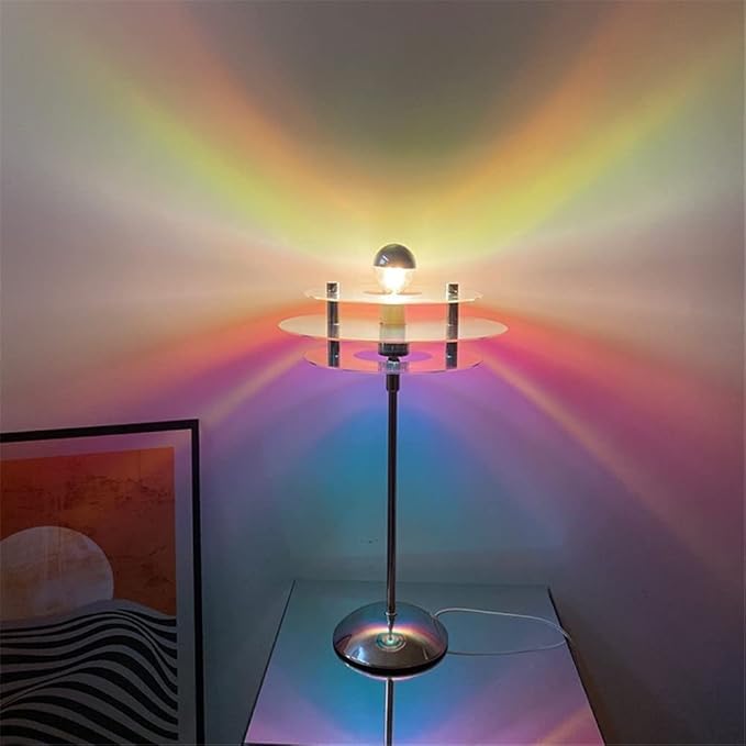 Sunset Table Lamp Projection Rainbow Night Light Atmosphere Home Decoration USB LED Photography Lighting for Wall Decor Lights (Love Style)