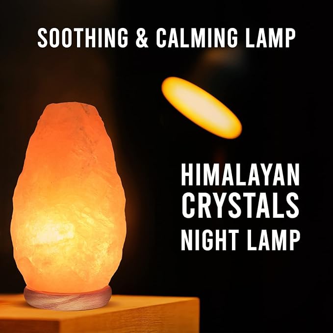 Himalayan Glow Salt Lamp, Home Décor Crystal Lamp, with Touch Dimmer Switch