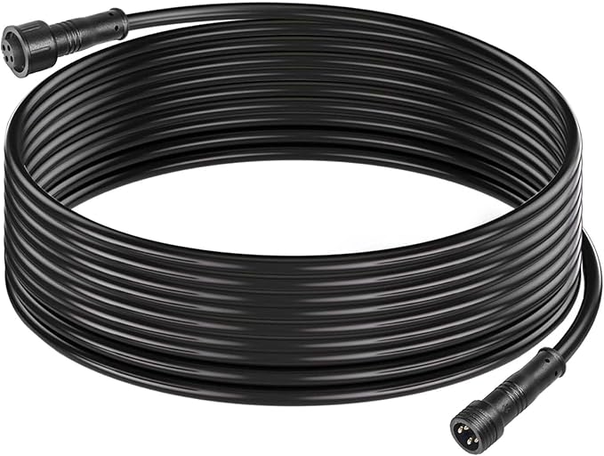 MAD OWL 4 Pin Waterproof LED Wire Connector, 22 AWG 236.2 inch/6M IP68 Male and Female Heads Extension Cable for Indoor and Outdoor LED Strip Light(1 Strip Black)