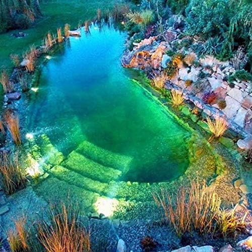 Pond Lights Remote Control Submersible LED Lights [Set of 4] IP68 Underwater Lights Aquarium Spotlight 48LED with Timer Landscape Lamp for Swimming Pool Fish Tank Fountain Pond Decoration