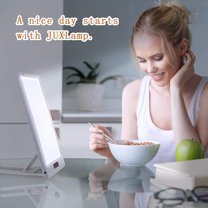Light Therapy Sunrise Wake-up lamp APP Control Light Alarm Clock UV-Free 3 Color 12000lux Full Spectrum Sun lamp Restorative Strength, Focusing Attention