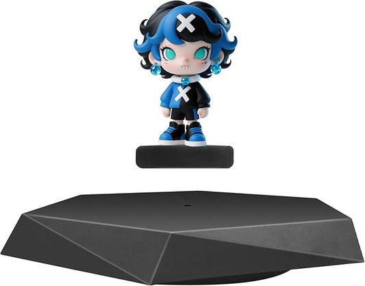 Levitating Display Stand,Magnetic Floating Display with Stand for Toys,Figures,Miniatures,360 Degree Miniature Automatic Rotating Stand,Levitating Decor for Home & Office,Birthday Gift,Christmas Gift,Futuristic Gadgets,Black