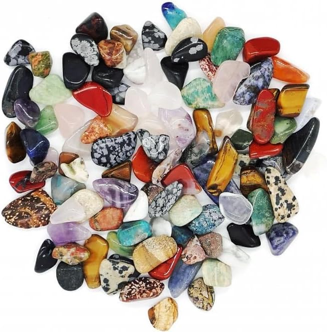1Lb Tumbled Chips Stone Crushed Crystal Quartz Pieces Irregular Shaped Stones Size 4MM - 10MM