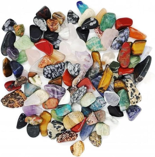 1Lb Tumbled Chips Stone Crushed Crystal Quartz Pieces Irregular Shaped Stones Size 4MM - 10MM