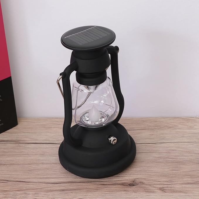 Solar Retro Horse Lamp Rechargeable Camping Light Led Lantern for Hiking USB Powerbank Outdoor Tent Light