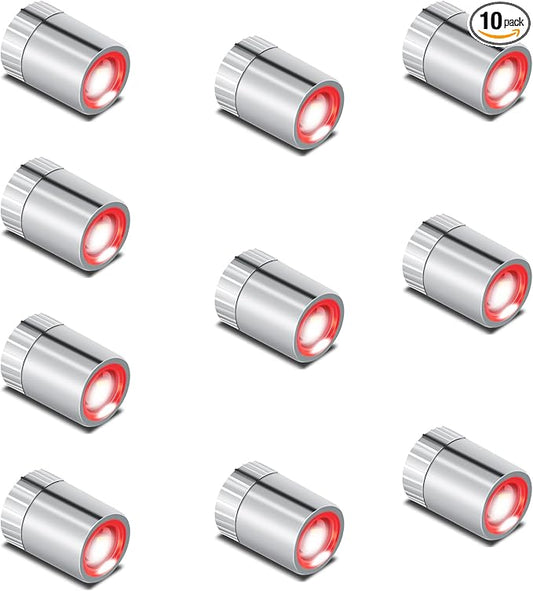 Mini LED Lights, 10 PCS Small Spotlight Battery Operated Tiny SMD Lamp for DIY Craft & Creative Decor. Perfect for Miniatures, Displays, and Custom Projects (Red-10)