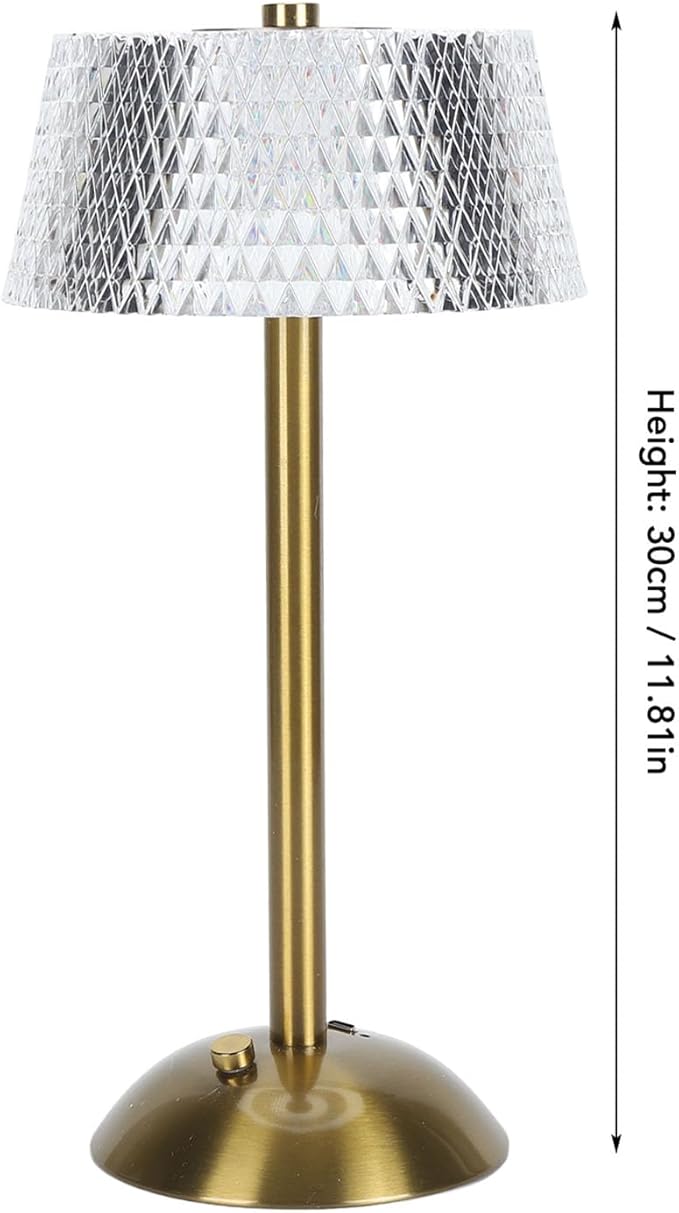 KIMISS Dimmable Control Table Lamp - Cordless 3 Color Changing LED Rechargeable Desk Lighting for Bedroom, Living Room, Bathroom and Dining