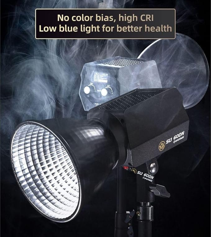IFOOTAGE SL1 60DN LED Video Light,70W Bowens Mount Light,5600k Daylight,8 Light Effects,APP Control,for Video Recording,Wedding,Outdoor Shooting