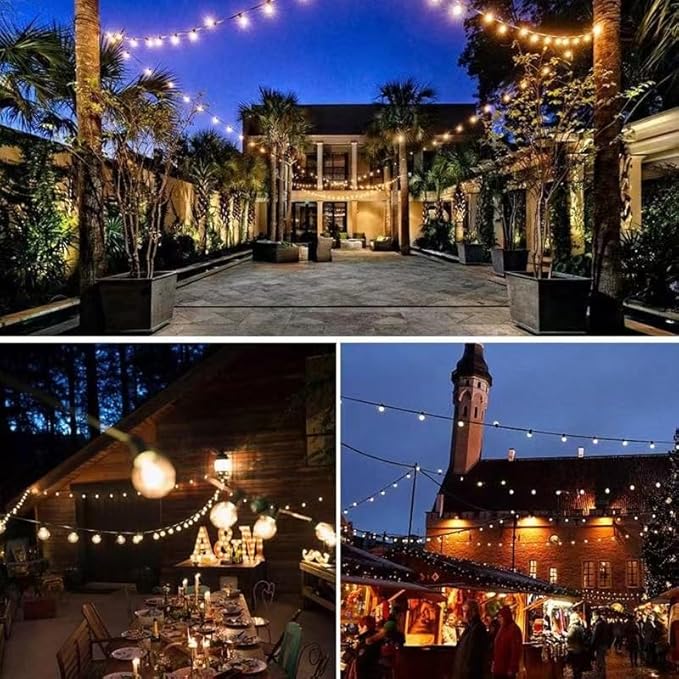 30-Pack S14 Replacement Light Bulbs for Outdoor String Light, Waterproof, E26 1Watt, Warm White 2200K, 70Lm,Non-Dimmable