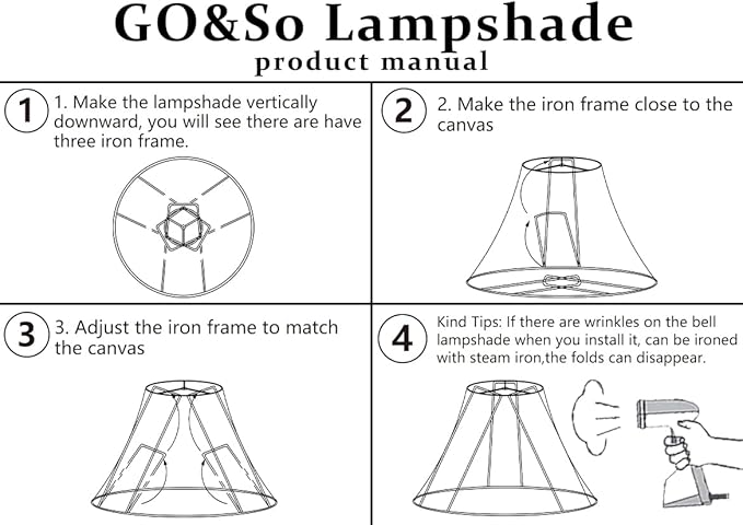 GO&SO Set of 2 Fabric Bell Lamp Shades Brown,6" Top x 13" Bottom x 10.6" High (Spider) - Handcrafted Medium Lamp Shades for Table & Bedside Lamps Replacement Farmhouse