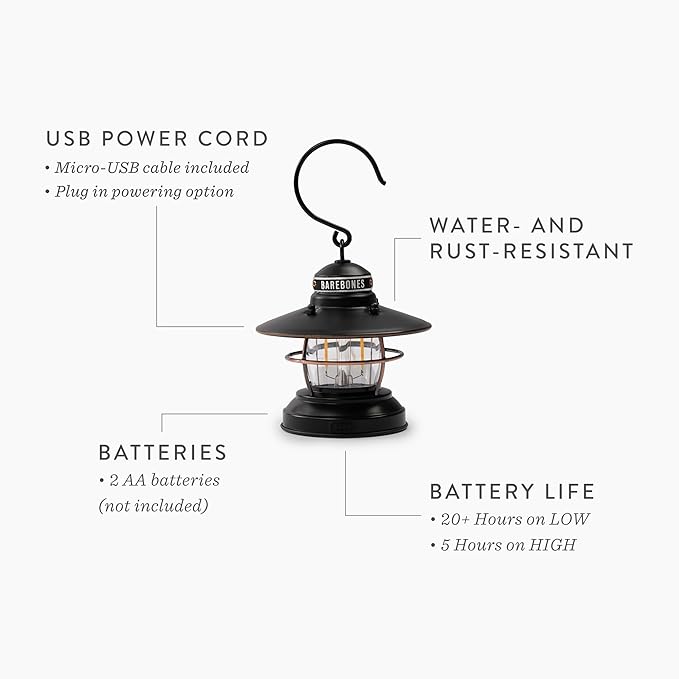 Edison Mini Lantern Red / 3-Pack