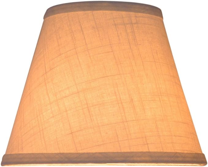 Tootoo Star Barrel White Small Lamp Shade for Table Floor Lamps Replacement, 6x10x7.5 Inch, Fabric Cloth, Spider Model (white)