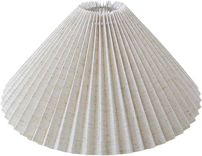 Pleated Lampshade Decorative Chandelier Shade Floor Light Shade for Dining Room Bedroom Hotel Home, Linen