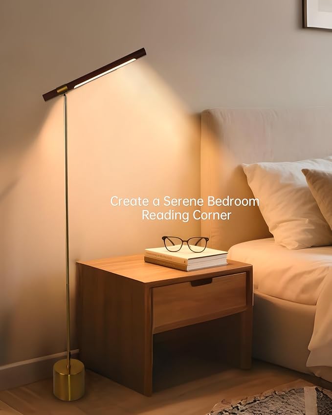 Floor Lamps for Living Room - Tall Standing Lamp Modern Bedroom Lamps with Remote Reading Light for Living Room,Bedroom,Office,Kids Room