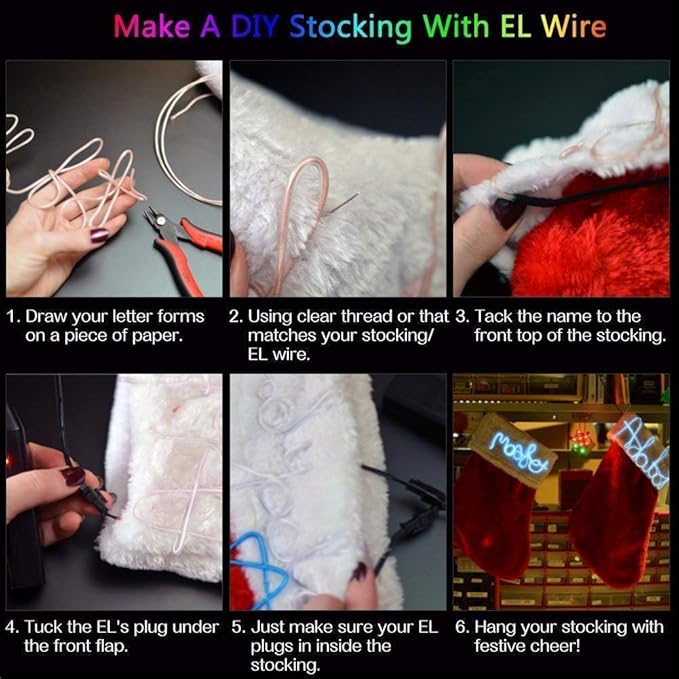 ABALDI El Wire Neon Light, Car Interior LED Lights for Xmas Halloween Christmas Car Interior Decoration(3m/9ft,Red)