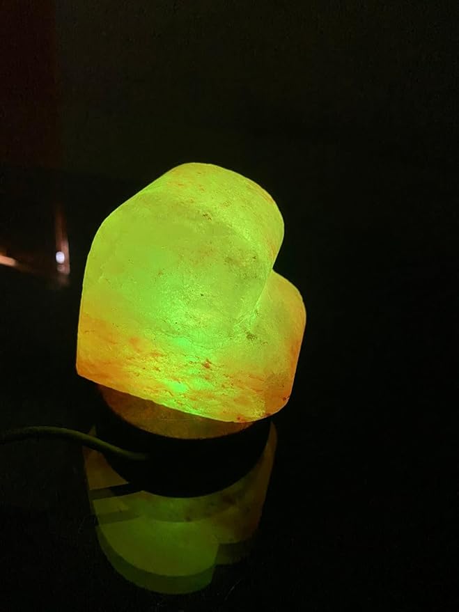 HL Himalayan Pink Salt USB Multi Colored lamp (Heart)