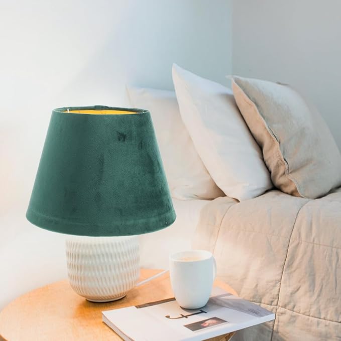 DOITOOL Simple Cloth Lampshade 7.1 Inch Home Lamp Cover for Table Floor Wall Lamps Bedroom Living Room Decor Housewarming