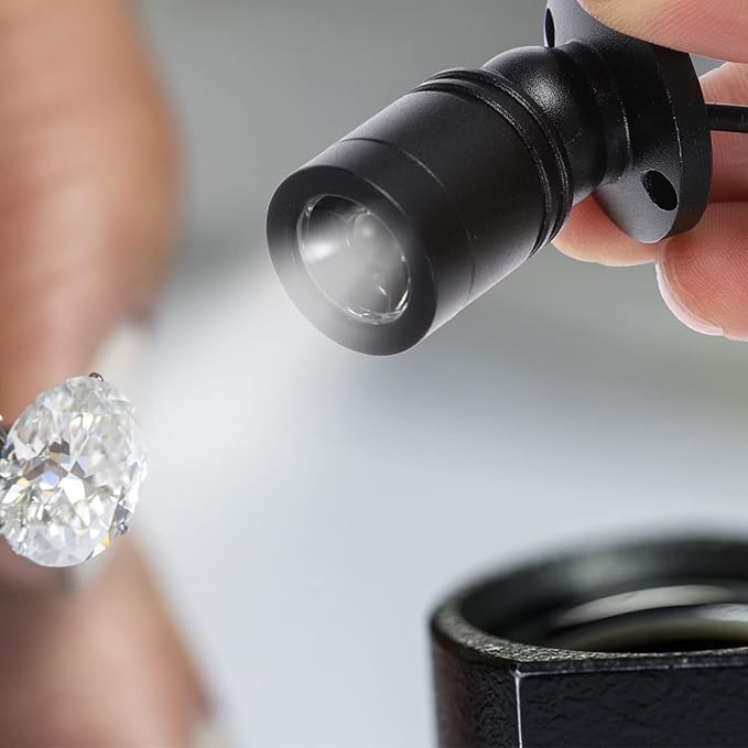 Uonlytech USB Powered Small Led Spotlight for Jewelry Display Adjustable Angle Mini Accent Light Portable Indoor USB Spotlight for Cabinet and Showcase