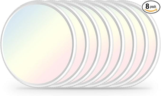 LED Ceiling Light, 9 Inch Led Flush Mount Ceiling Light 2800LM 3000K/4500K/6000K 3CCT Dimmable for Kitchen,Bedroom,Living Room(8 Pack, White)…