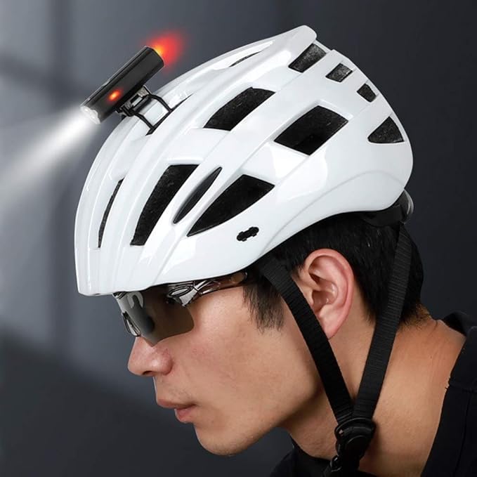 2 in 1 Bike Light USB Rechargeable Cycling Helmet Headlight Waterproof Bicycle Headlight Taillight Handlebar Front Light Rear Taillight Dual Purpose for Mountain Road Kids Bikes