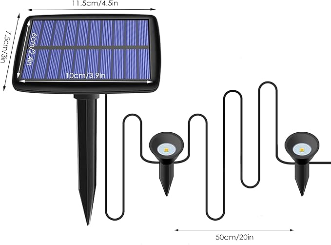 Solar Pathway Ground Lights 10 LED Solar String Ground Lights Solar Powered Inground Lights for Garden Lawn Walkway Driveway