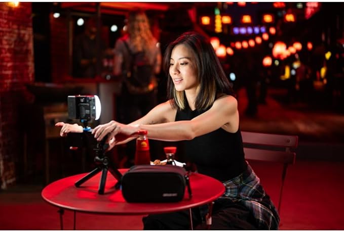 Amaran Ace 25x Pocket Bi-Color LED Light: Boost Mode Up to 32W, Bi-Color Mini Video Light (2,700-6,500K), 1,636 Lux@1m, 4,500mAh Battery with PD Fast Charging for Mobile Creators (Charcoal)