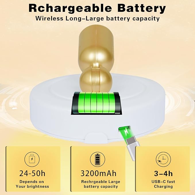 LED Spotlight Indoor,Rechargeable Battery Uplighting Indoor with Timer,3CCT Dimmable Accent Spot Lights for Plants Tree Wall Art Display Painting Artwork Portrait Dartboard Gallery-White