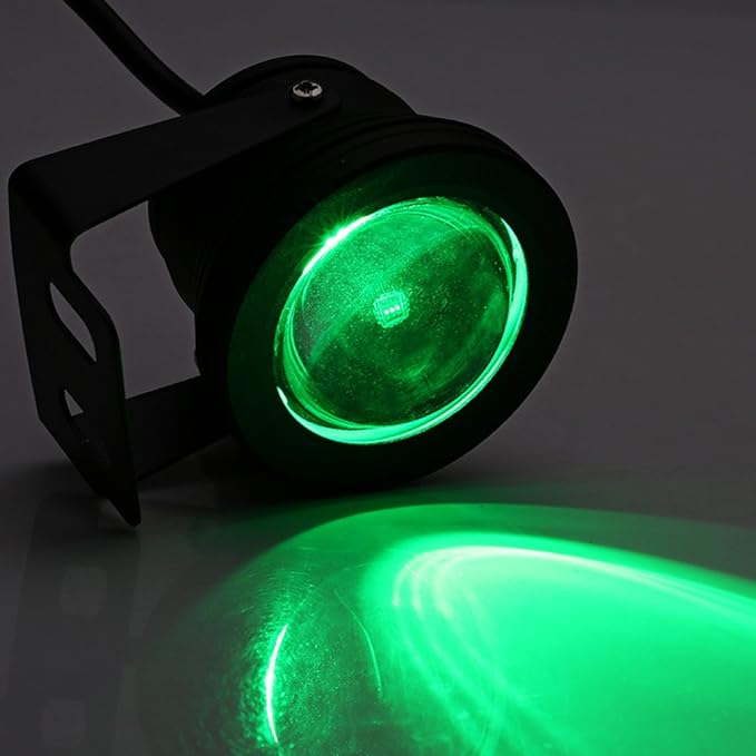 eecoo LED Underwater Light, IP68 Waterproof, Pool Light, 12V 10W Spotlight for Pond, Garden, Fountain, Outdoor Landscape Lighting