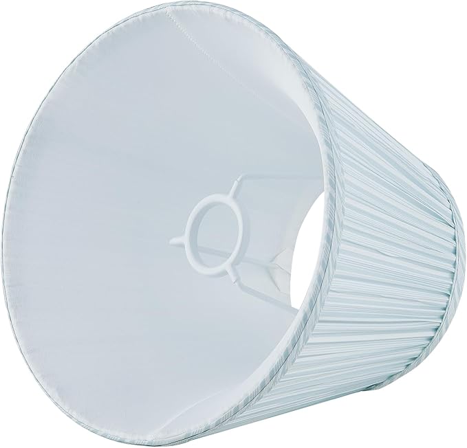Uno Lamp Shade,Drum Pleated Lamp Shades 5" Top x 9" Bottom x 7" Slant Height,Barrel Small Replacement Lampshade (Uno Fitter), Fabric Lampshades Table lamp Shades Bottle Lamp Shade,1 Pack(Light Green)