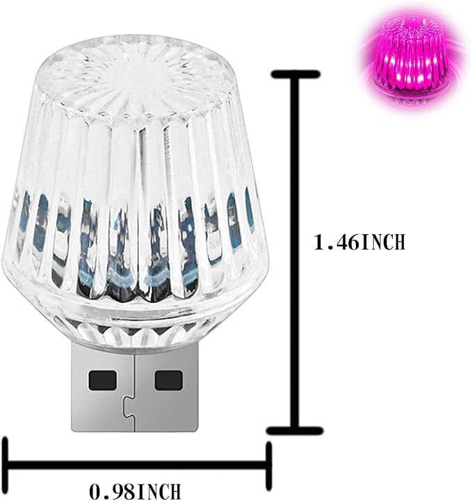 1 Pcs USB Star Sky Lamp for Cars, New Car USB Night Light, USB Led Car Interior Atmosphere Lights, Plug and Play, Used for Most Cars, Trucks, Suvs, Hallway, Party, Bedroom （Pink）