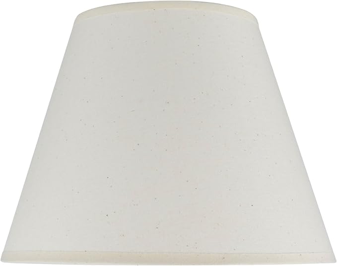 Aspen Creative 32029A Transitional Hardback Empire Shape Spider Construction Lamp Shade in Ivory, 9" wide (5" x 9" x 7")