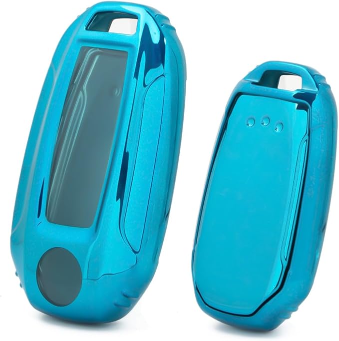 x xotic tech Blue TPU Key Fob Shell Full Cover Case,Compatible with Infiniti Q50 Q60 QX50 QX55 QX60 Smart Keyless Entry Key