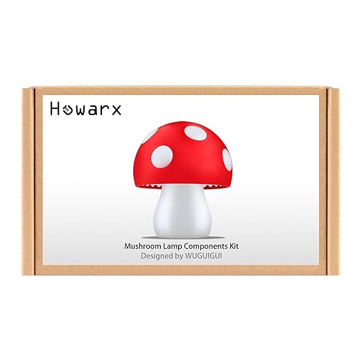 Mushroom Lamp Components Kit for 3D Printing (Warm Light)