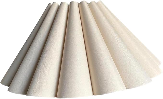 Generic Cloth Lampshade Floor Lamp Shade Simple Decorative Easy Assembly Petal Table Lamp Shade Floor Light Cover for Home Decor, Khaki