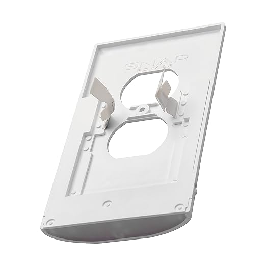 SnapPower 2 Pack MotionLight [for Duplex Outlets] - Motion Detecting LED Night Lights Built-in to Wall Plate - Bright/Dim/Off Options - Auto On/Off Sensor - (Duplex, Light Almond)
