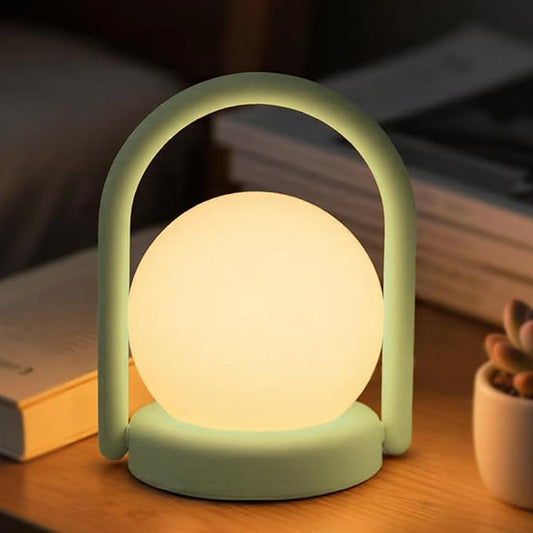 Vivilumens Night Light for Kids Camping Desk Lamp Rechargeable Portable Bedside Touch Lamp Silicone Dimmable Nightlight Cute LED Lamps Auto-Off for Nursery Bedroom Christmas Gifts for Birthday