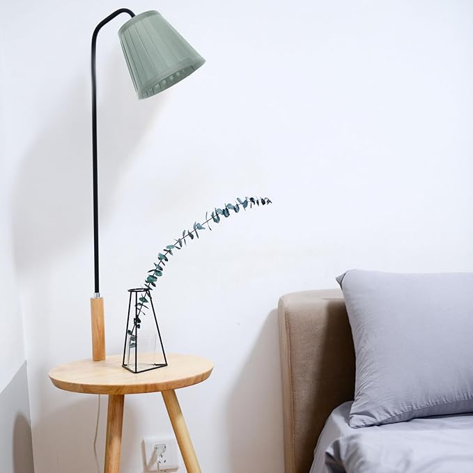 Small Lamp Shade - Clip On Bulb Lampshade Fabric Lampshade Mini Lamp Shade Replacement Lamp Shades for Table Lamps, Floor Lamps, Wall Lamps, 5x5x3 Inch, Green