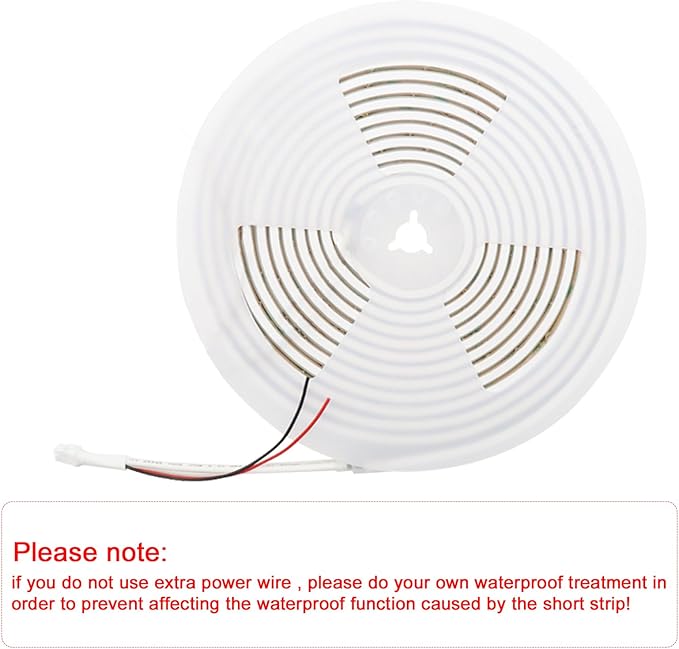Addressable COB LED Strip, IP68 Waterproof 12V 9.84ft WS2811 RGB-IC Dream Rainbow Color White PCB LED Tape 720LEDs/m with Silicone Tube for Outdoor Decor Lighting (Without Controller and Power Supply)