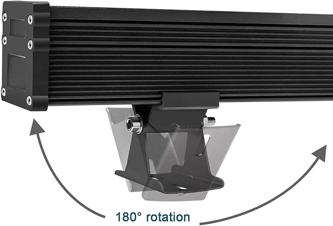 JSN&PC LED Wall Washer Light 24W 39.4 Inches Lighting Bar in Black IP65 Waterproof Outdoor Light for Advertising Boards, Billboard,Building Commercial Lighting (White 5000-5500K)