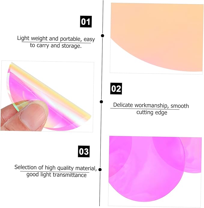 10pcs Sunset Light Atmosphere Light Film Filter for Camera Boys and Girls Room Glow Stars
