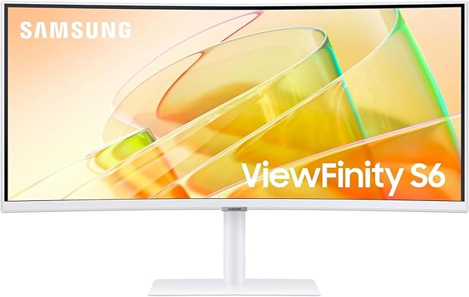 Samsung 34" ViewFinity S65TC Ultra-WQHD 100Hz AMD FreeSync HDR10 Curved Monitor Bundle with Tech Smart USA Elite Suite 18 Standard Editing Software Bundle + 2 Year CPS Enhanced Protection Pack