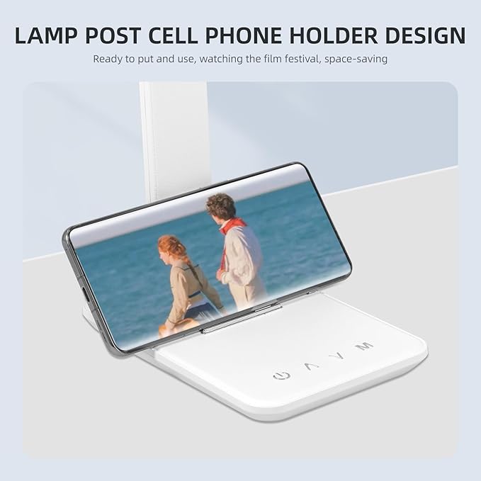 LED Desk Lamp, Dimmable Table Lamp, LED Table Lamp with 5 Colours and 5 Brightness Levels, Reading Light with USB Charging Port, Touch Control for Children, Bedroom, Reading, Offices