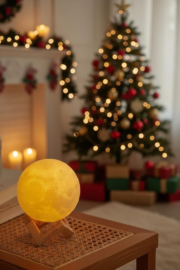 4.7 Inch Moon Lamp for Adults - 16 Color LED Light Up Moon Ball, Realistic 3D Night Light with Remote & Timer - Unique Thanksgiving & Christmas Gifts