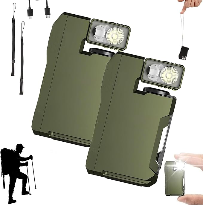 G5 Mini Flashlight,G5 Pocket-Sized LED Light- 400lm Brightness,G5 Rechargeable Mini Edc Flashlight with Clip,180° Rotatable Small Magnetic Flashlights,For Outdoor Emergency Camping Daily Carry (#B-2)