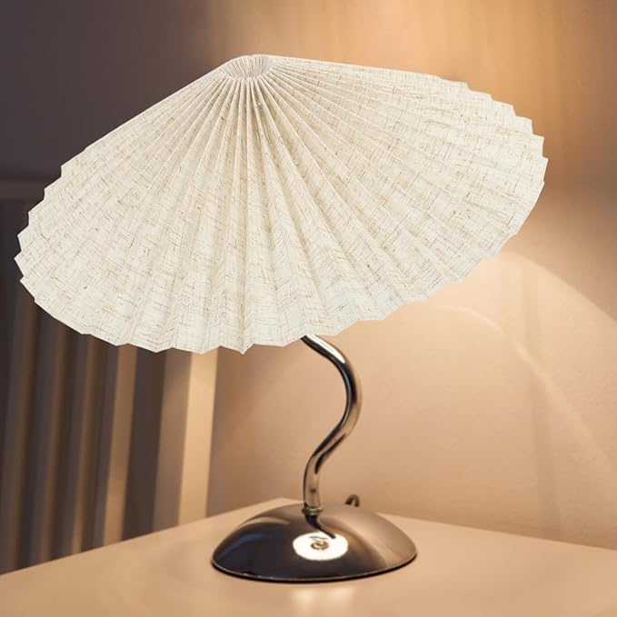 Pleated Fabric Lamp Shade Cover for Pendant and Table Lamps Modern Decorative Light Accessory Umbrella Shape Easy to Install Versatile Home Decor