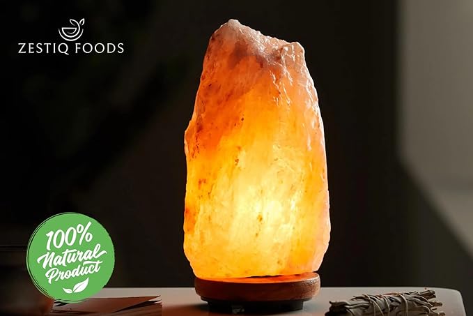 Himalayan Salt Lamp – Natural Pink Salt Rock Lamp, Crystal Night Light for Bedroom, Home & Office, Air Purifier, Relaxation & Home Decor