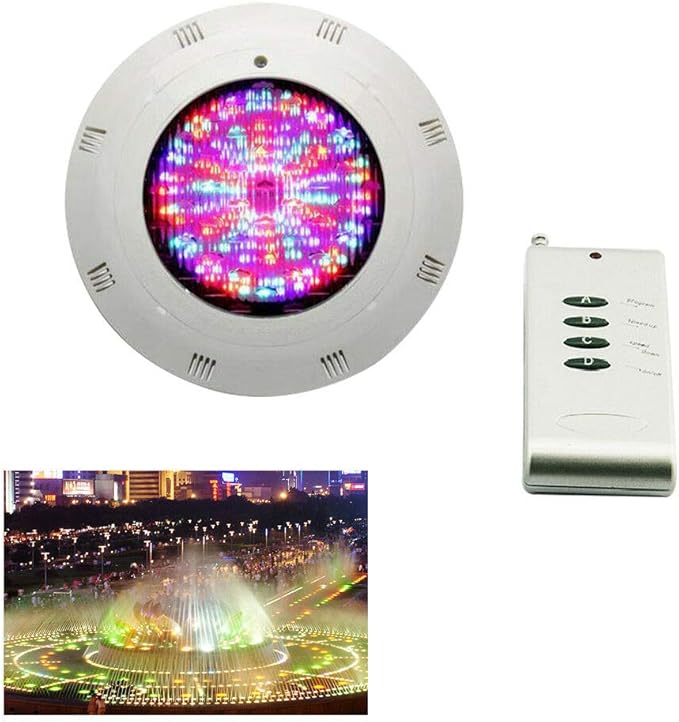 Eapmic 12V 18W Pool Light Underwater Color-Change LED Lights RGB IP68 with Remote (18W)