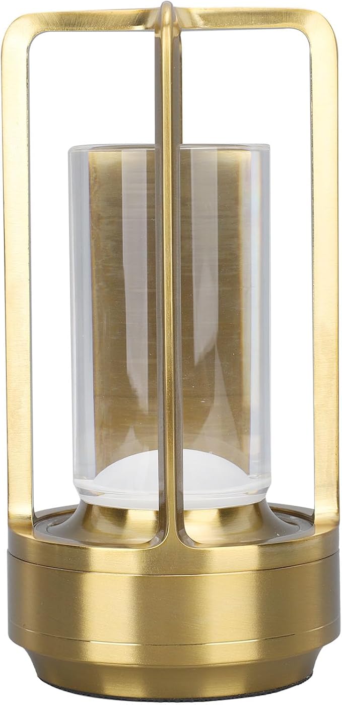 Generic Cordless , 16 Colours Rechargeable Crystal Lantern Lamp, Crystal Lantern, LED Lamp with Touch Control and Remote for Tables, Living Rooms, Offices (Gold), Genericzdbp7wqx0r-13
