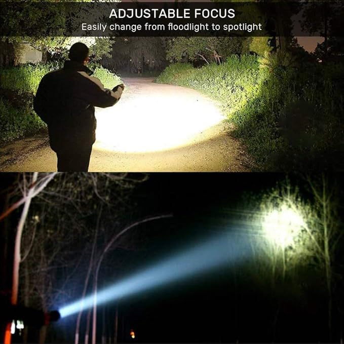 iToncs LED Tactical Flashlight, Magnetic Flashlight, High Lumens Super Bright Flash Light with COB Work Light, Waterproof, 4 Modes, Pocket LED Flashlights for Outdoor Camping Emergency